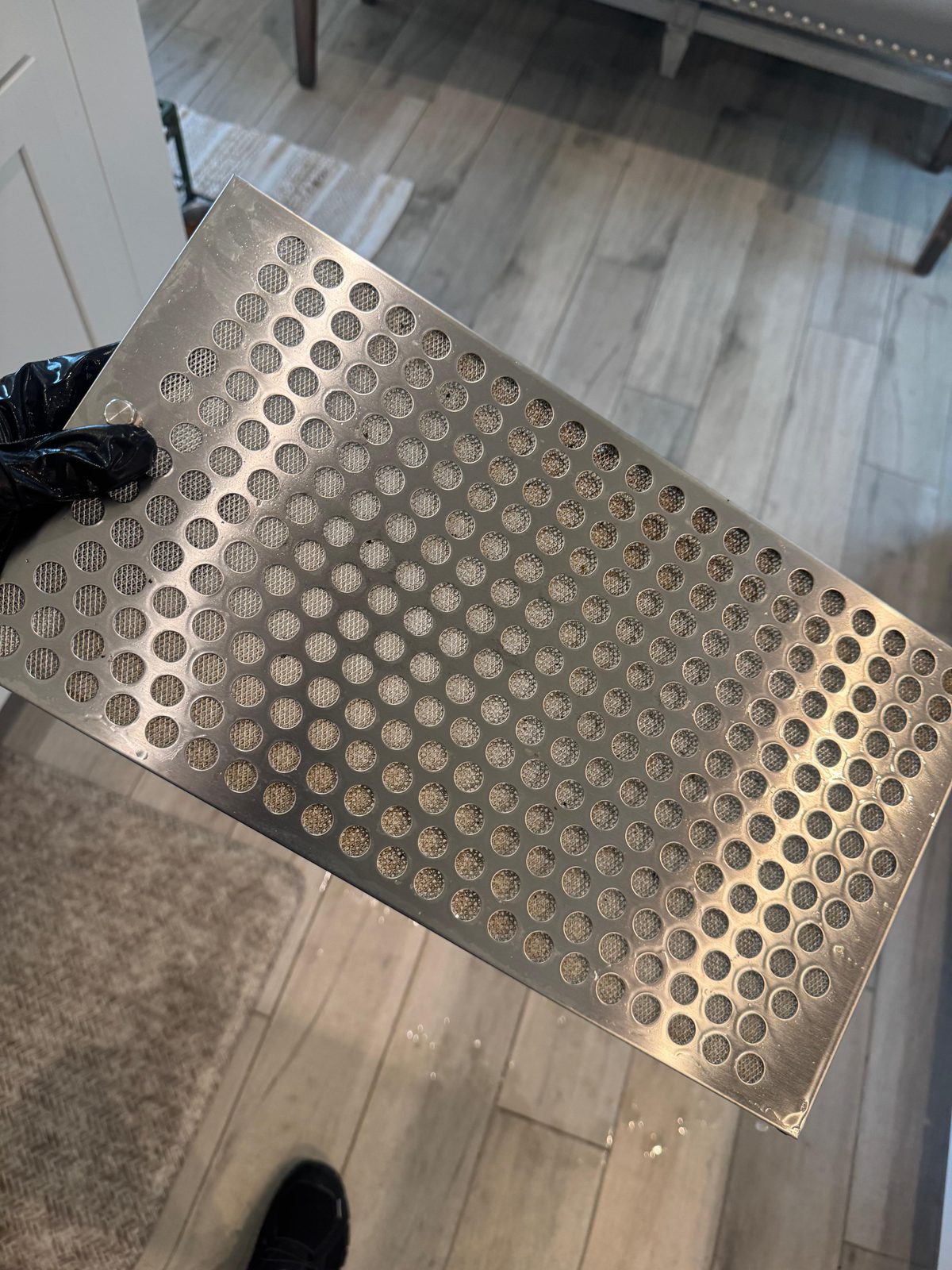 Kitchen degrease: range hood filter — after